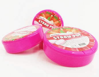 Round box design Mint candy / Strawberry flavor compressed mint candy Strong mint